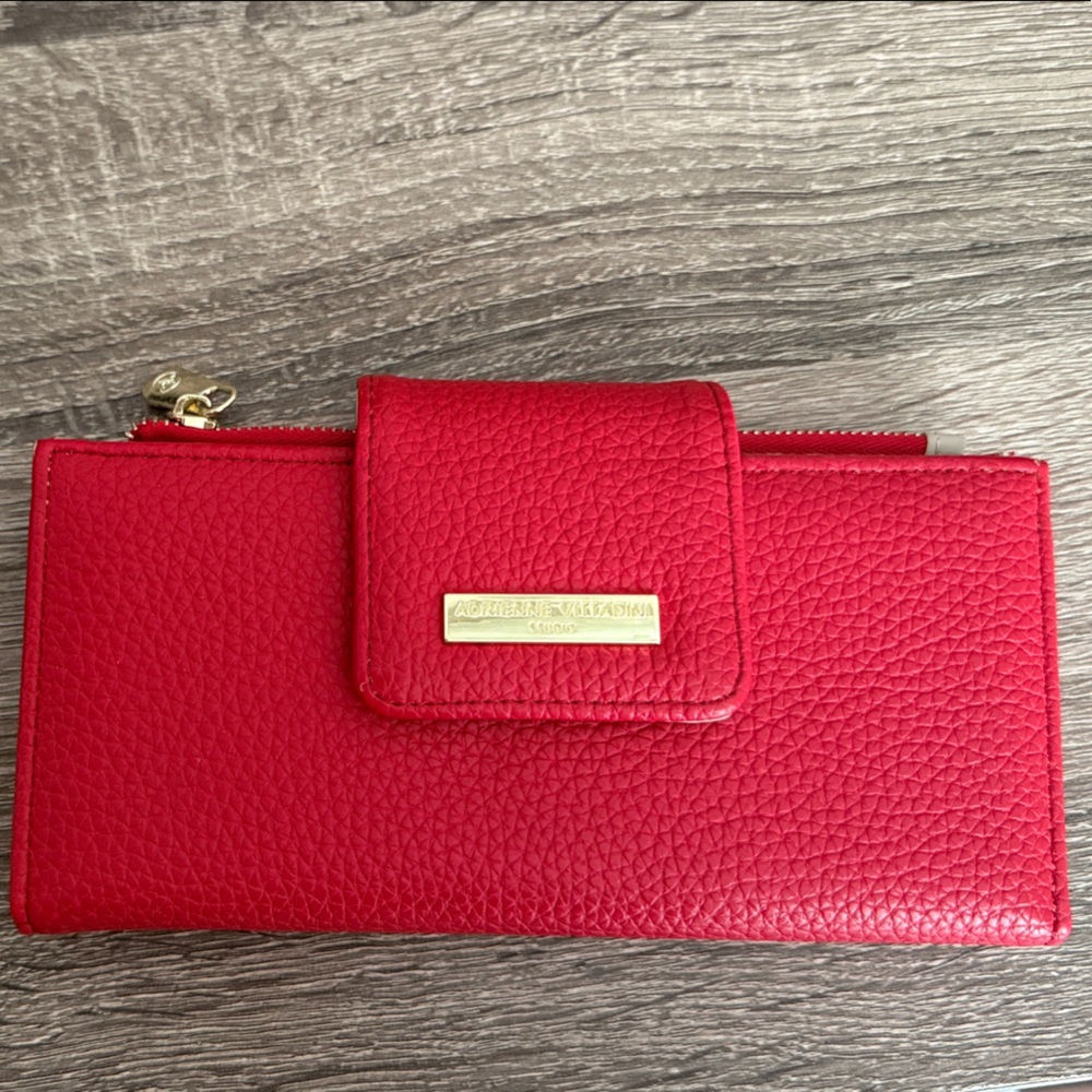 Elegant Red Leather Wallet
